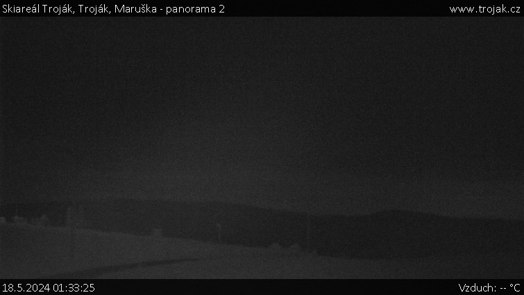 Skiareál Troják - Troják, Maruška - panorama 2 - 18.5.2024 v 01:33