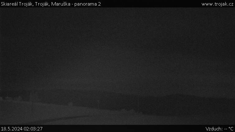 Skiareál Troják - Troják, Maruška - panorama 2 - 18.5.2024 v 02:03