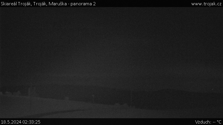 Skiareál Troják - Troják, Maruška - panorama 2 - 18.5.2024 v 02:33