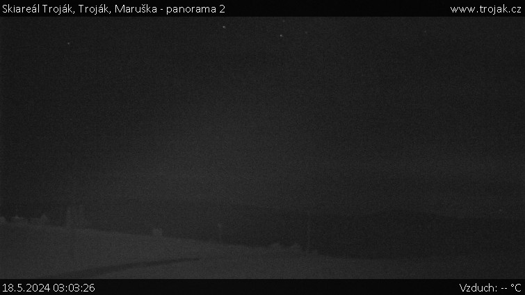 Skiareál Troják - Troják, Maruška - panorama 2 - 18.5.2024 v 03:03