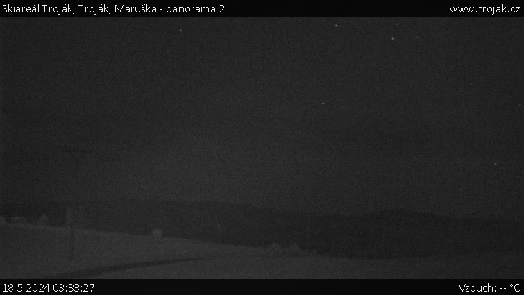 Skiareál Troják - Troják, Maruška - panorama 2 - 18.5.2024 v 03:33
