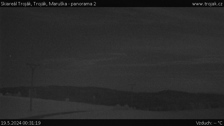 Skiareál Troják - Troják, Maruška - panorama 2 - 19.5.2024 v 00:31