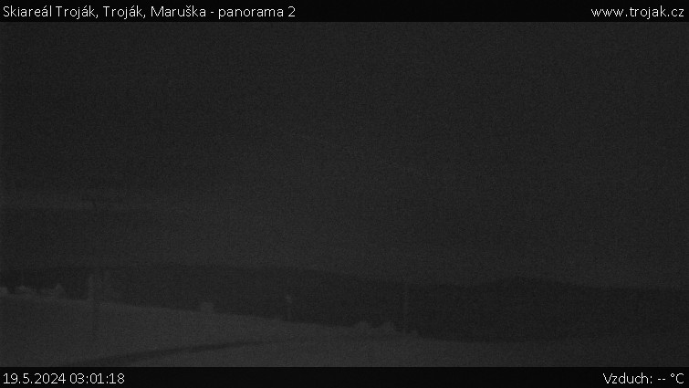 Skiareál Troják - Troják, Maruška - panorama 2 - 19.5.2024 v 03:01
