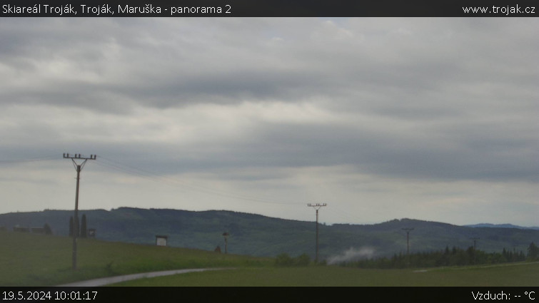 Skiareál Troják - Troják, Maruška - panorama 2 - 19.5.2024 v 10:01