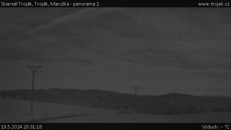 Skiareál Troják - Troják, Maruška - panorama 2 - 19.5.2024 v 23:31