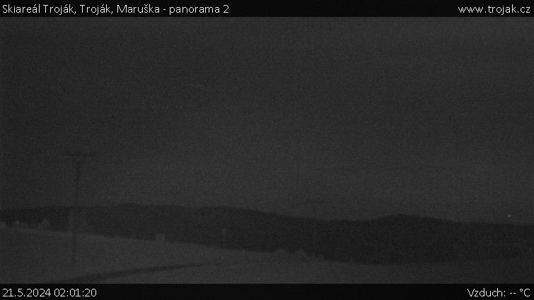 Skiareál Troják - Troják, Maruška - panorama 2 - 21.5.2024 v 02:01