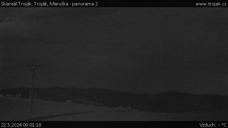 Skiareál Troják - Troják, Maruška - panorama 2 - 22.5.2024 v 00:01