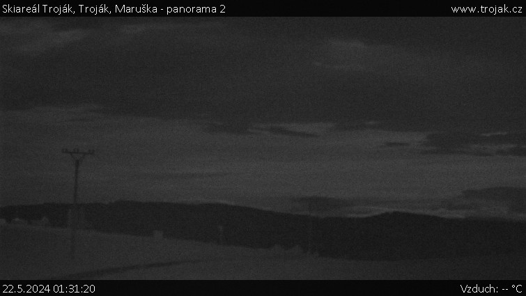 Skiareál Troják - Troják, Maruška - panorama 2 - 22.5.2024 v 01:31