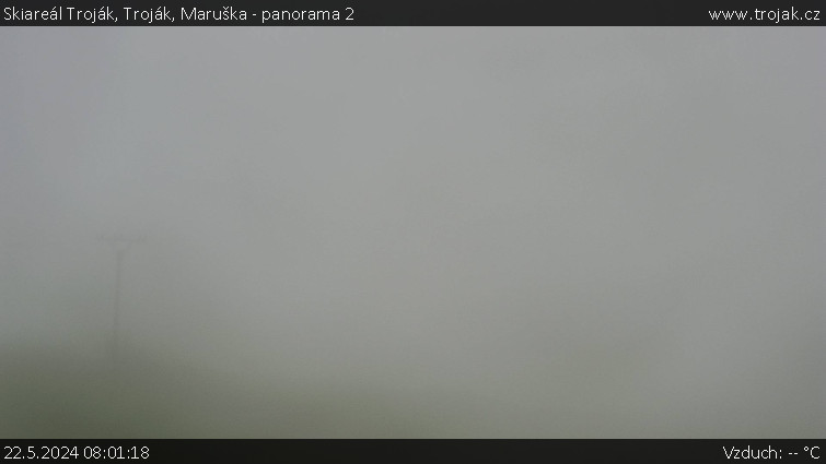 Skiareál Troják - Troják, Maruška - panorama 2 - 22.5.2024 v 08:01