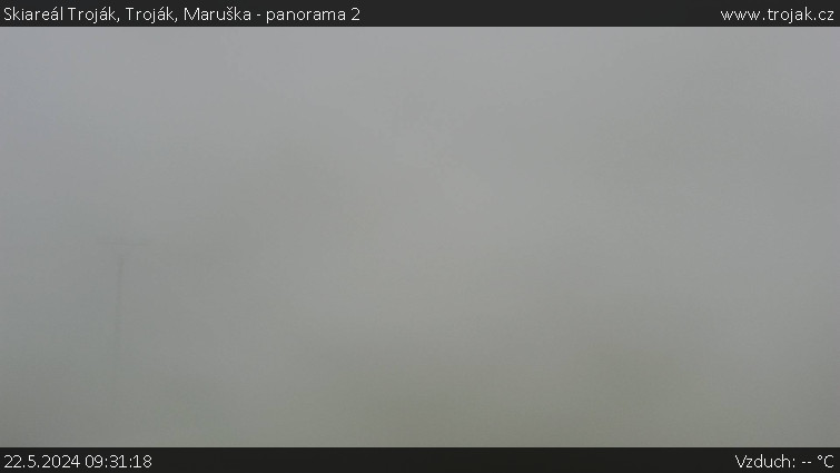 Skiareál Troják - Troják, Maruška - panorama 2 - 22.5.2024 v 09:31