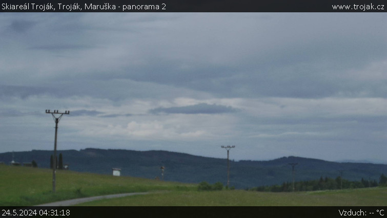 Skiareál Troják - Troják, Maruška - panorama 2 - 24.5.2024 v 04:31