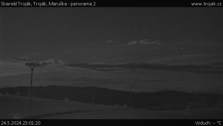 Skiareál Troják - Troják, Maruška - panorama 2 - 24.5.2024 v 23:01