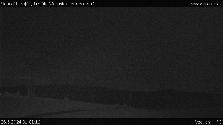 Skiareál Troják - Troják, Maruška - panorama 2 - 26.5.2024 v 01:01