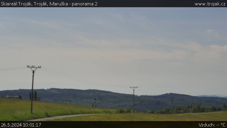 Skiareál Troják - Troják, Maruška - panorama 2 - 26.5.2024 v 10:01