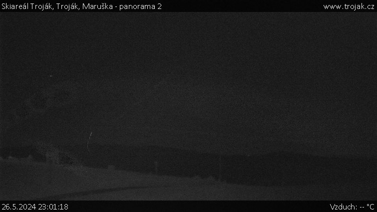 Skiareál Troják - Troják, Maruška - panorama 2 - 26.5.2024 v 23:01