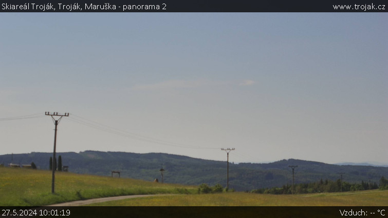Skiareál Troják - Troják, Maruška - panorama 2 - 27.5.2024 v 10:01