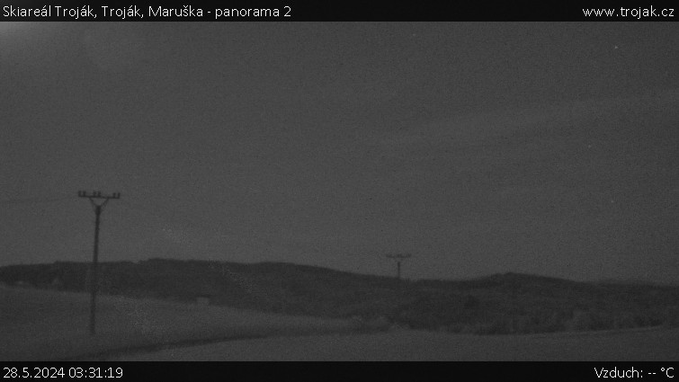 Skiareál Troják - Troják, Maruška - panorama 2 - 28.5.2024 v 03:31