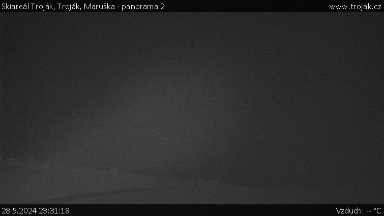 Skiareál Troják - Troják, Maruška - panorama 2 - 28.5.2024 v 23:31