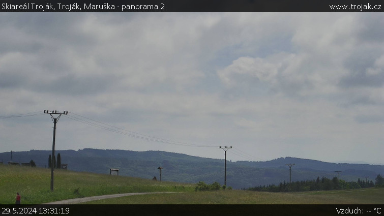 Skiareál Troják - Troják, Maruška - panorama 2 - 29.5.2024 v 13:31