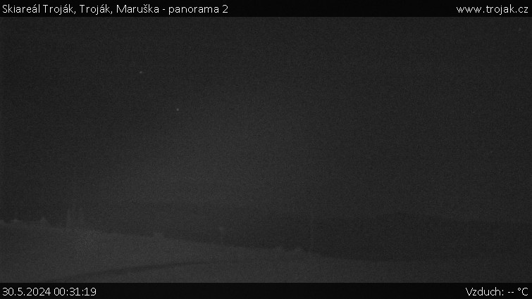 Skiareál Troják - Troják, Maruška - panorama 2 - 30.5.2024 v 00:31