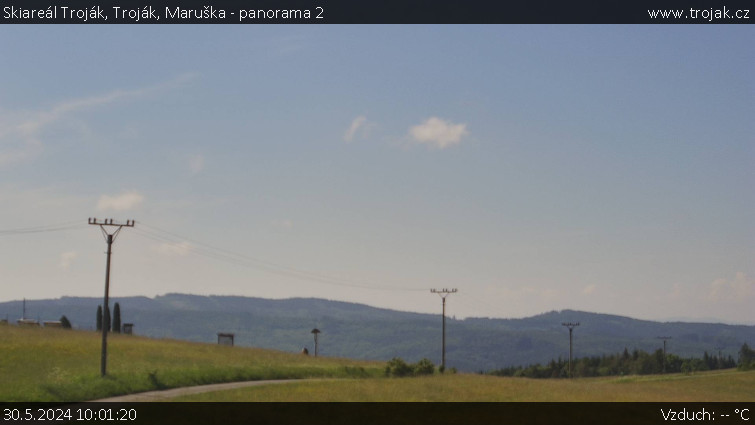 Skiareál Troják - Troják, Maruška - panorama 2 - 30.5.2024 v 10:01