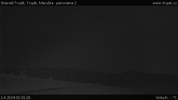 Skiareál Troják - Troják, Maruška - panorama 2 - 1.6.2024 v 01:31