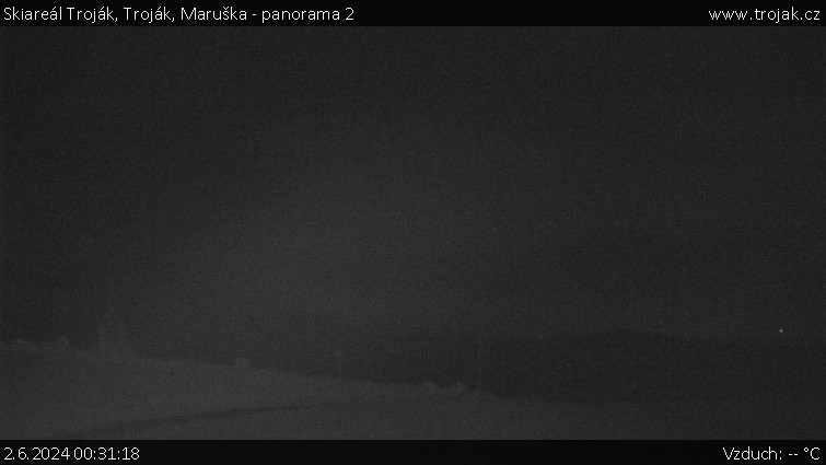 Skiareál Troják - Troják, Maruška - panorama 2 - 2.6.2024 v 00:31