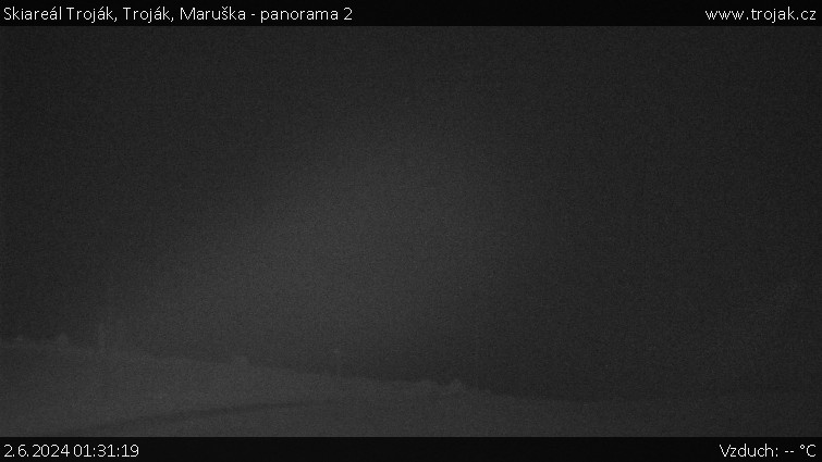 Skiareál Troják - Troják, Maruška - panorama 2 - 2.6.2024 v 01:31