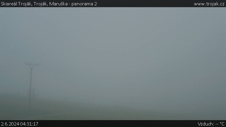 Skiareál Troják - Troják, Maruška - panorama 2 - 2.6.2024 v 04:31