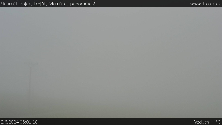 Skiareál Troják - Troják, Maruška - panorama 2 - 2.6.2024 v 05:01
