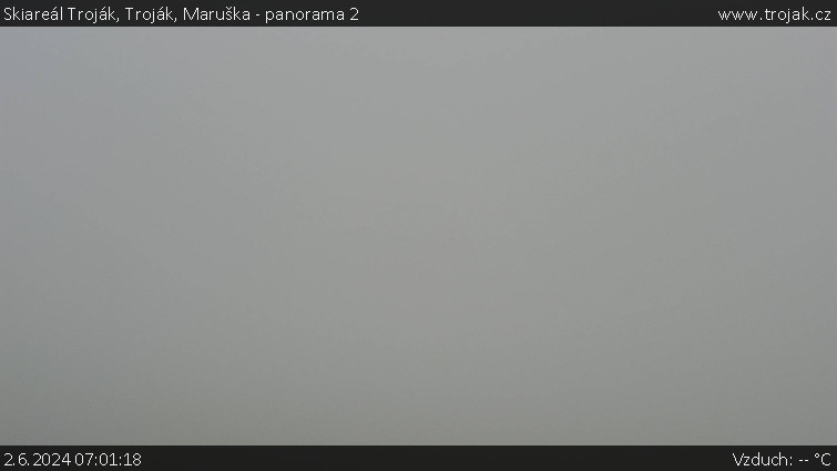 Skiareál Troják - Troják, Maruška - panorama 2 - 2.6.2024 v 07:01