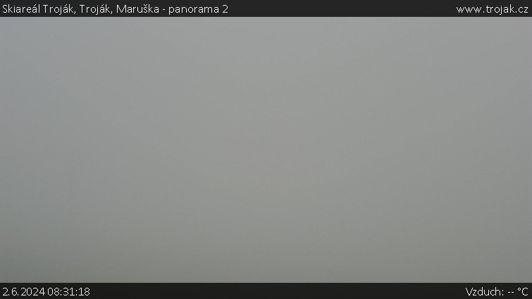 Skiareál Troják - Troják, Maruška - panorama 2 - 2.6.2024 v 08:31