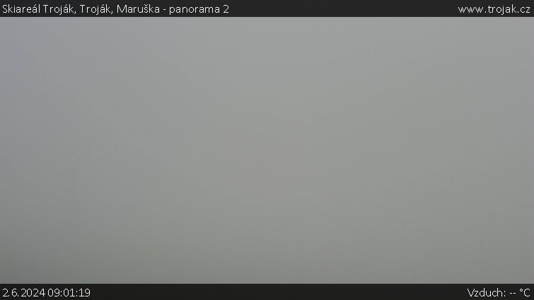 Skiareál Troják - Troják, Maruška - panorama 2 - 2.6.2024 v 09:01