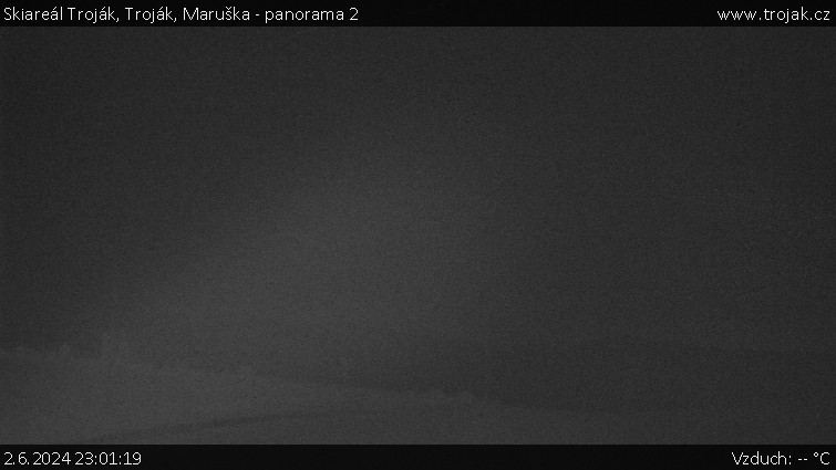 Skiareál Troják - Troják, Maruška - panorama 2 - 2.6.2024 v 23:01