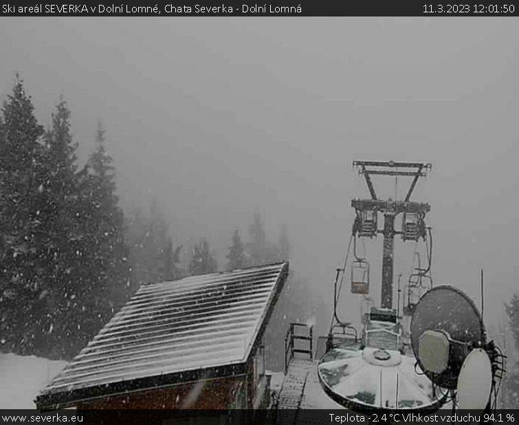 Ski areál SEVERKA v Dolní Lomné - Chata Severka - Dolní Lomná - 11.3.2023 v 12:01