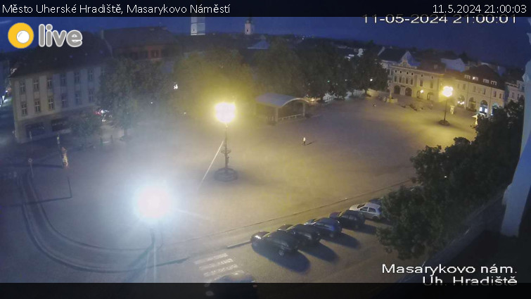 Město Uherské Hradiště - Masarykovo Náměstí - 11.5.2024 v 21:00