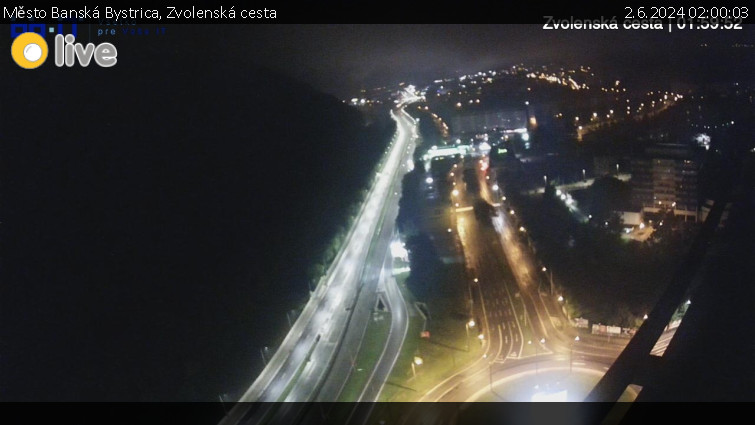 Město Banská Bystrica - Zvolenská cesta - 2.6.2024 v 02:00