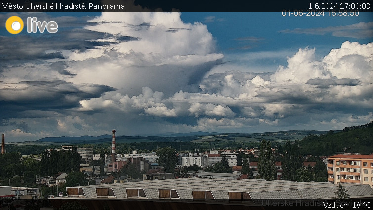 Město Uherské Hradiště - Panorama - 1.6.2024 v 17:00