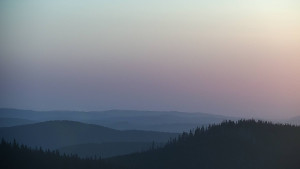 Horský hotel Volareza - Praděd - Panorama do údolí - 9.5.2024 v 05:30