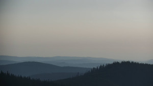Horský hotel Volareza - Praděd - Panorama do údolí - 9.5.2024 v 06:30