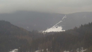 Skiareál Petříkov - Horní část sjezdovky - 5.3.2023 v 08:02