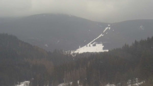 Skiareál Petříkov - Horní část sjezdovky - 5.3.2023 v 09:02