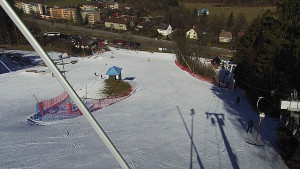 Skiareál Karolinka  - Spodní část sjezdovky skiareálu Karolinka - 2.3.2023 v 11:02