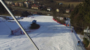 Skiareál Karolinka  - Spodní část sjezdovky skiareálu Karolinka - 2.3.2023 v 15:02
