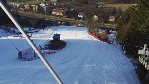 Skiareál Karolinka  - Spodní část sjezdovky skiareálu Karolinka - 3.3.2023 v 16:02