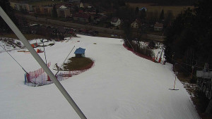 Skiareál Karolinka  - Spodní část sjezdovky skiareálu Karolinka - 4.3.2023 v 15:02