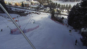 Skiareál Karolinka  - Spodní část sjezdovky skiareálu Karolinka - 12.3.2023 v 10:02
