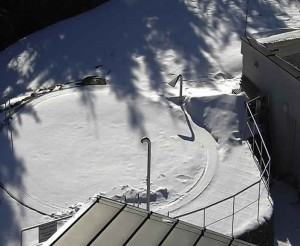 Ski areál SEVERKA v Dolní Lomné - Pohled na bazén - 28.2.2023 v 15:00