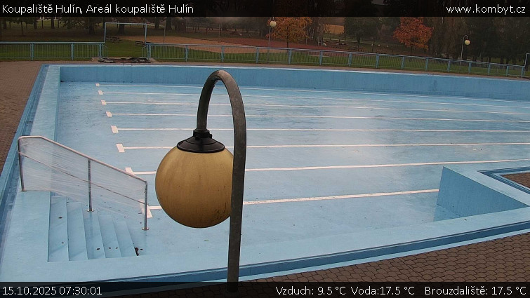 Koupaliště Hulín - Areál koupaliště Hulín - 15.10.2025 v 07:30 Koupaliště Hulín - Areál koupaliště Hulín - 15.10.2025 v 07:30