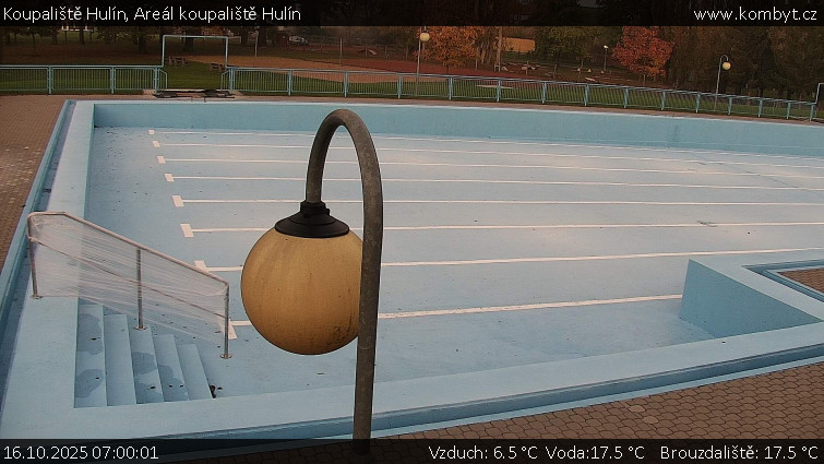 Koupaliště Hulín - Areál koupaliště Hulín - 16.10.2025 v 07:00 Koupaliště Hulín - Areál koupaliště Hulín - 16.10.2025 v 07:00